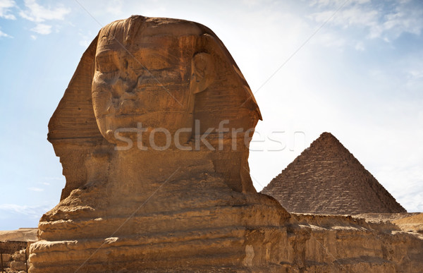 Piramidy kamień posąg historii antyczne turystycznych Zdjęcia stock © mikdam