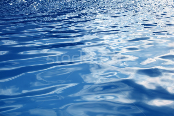 Stock photo: Blue water background with waves