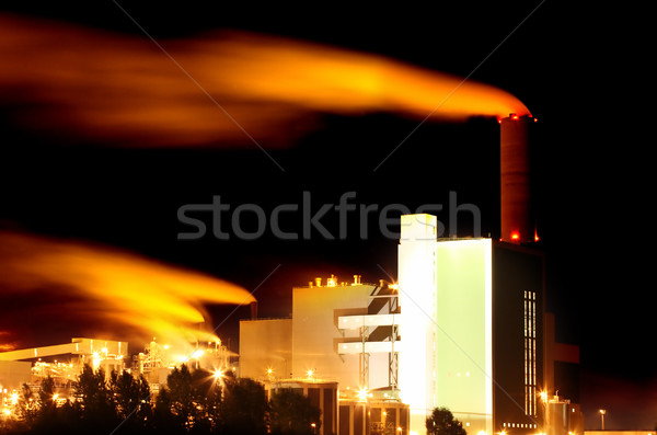 Contaminación moderna industria Foto stock © mikdam