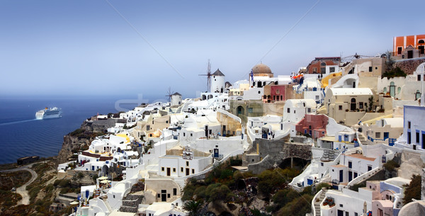 Oia village on Santorini island Stock photo © mikdam