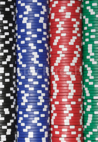 Close up of a huge stack of Casino Chips Stock photo © mikdam