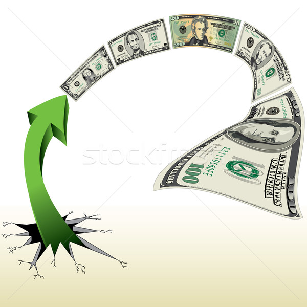 An Arrow Breaks out to Chase Money  Stock photo © mike301