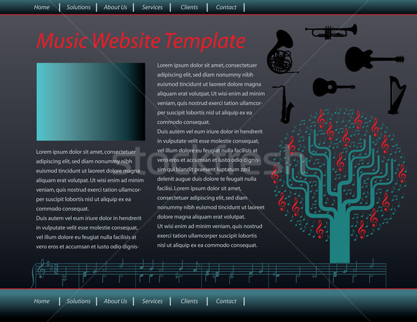 Vektor weboldal design sablon színes stílusos előkelő Stock fotó © mike301