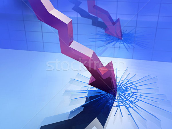 falling graph  Stock photo © mike_kiev