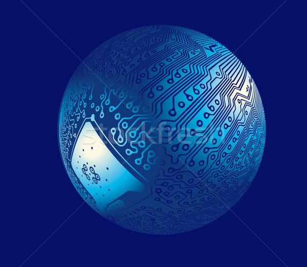 Wereldbol business internet ontwerp wereld achtergrond Stockfoto © mike_kiev