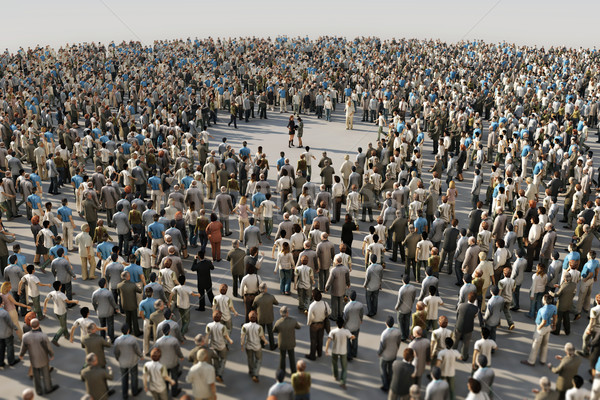 Düzenlenmiş grup insanlar iş dizayn kalabalık ağ Stok fotoğraf © mike_kiev