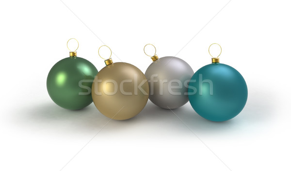 Bulles décoration verre Noël vacances argent [[stock_photo]] © mike_kiev