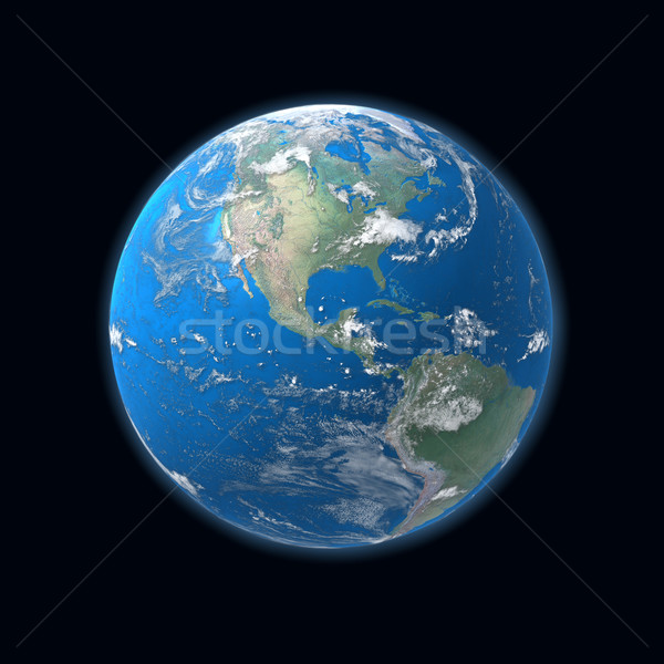 Stock photo: high detailed globe map, Central america, usa 