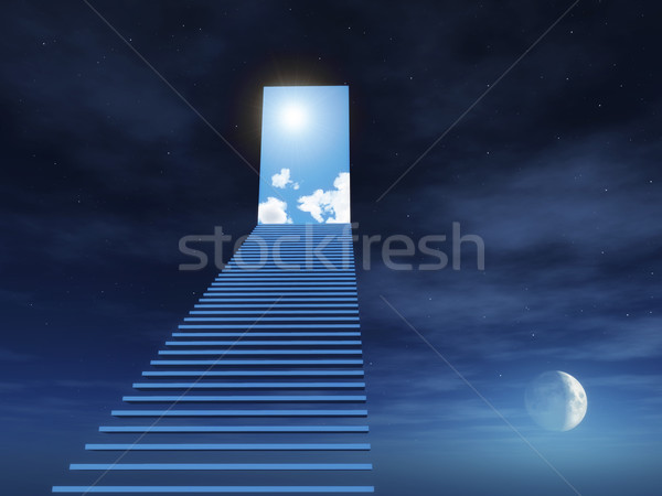 Staircase to heaven  Stock photo © mike_kiev