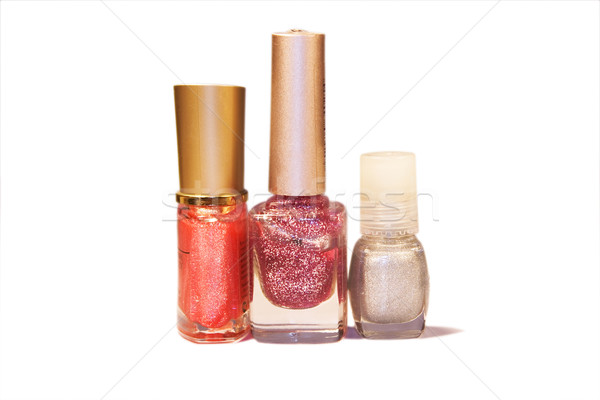 [[stock_photo]]: Vernis · à · ongles · blanche · mode · groupe · Homme · liquide