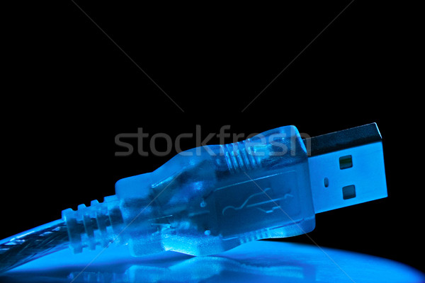 Stockfoto: Kabel · usb · kleur · niet · computer · effect