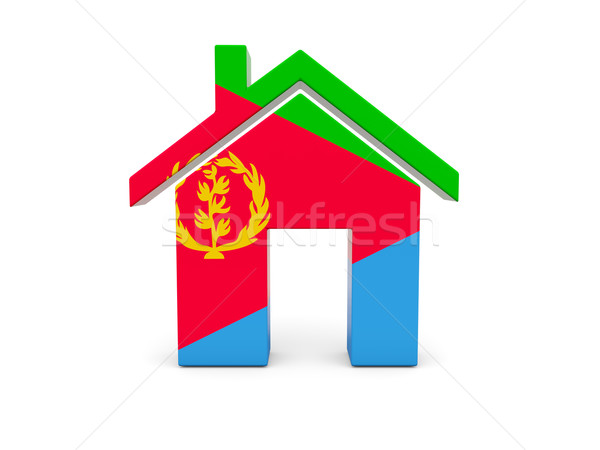 Home with flag of eritrea Stock photo © MikhailMishchenko