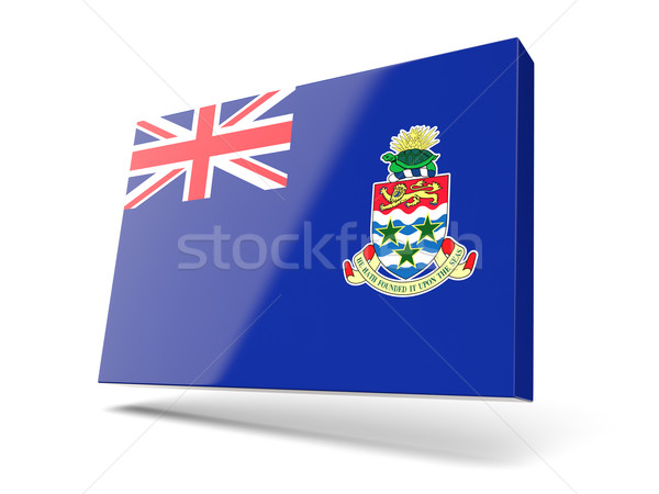 Square icon with flag of cayman islands Stock photo © MikhailMishchenko