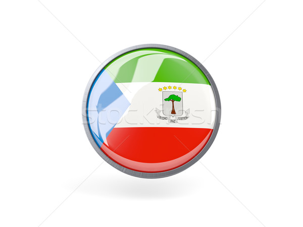 Round icon with flag of equatorial guinea Stock photo © MikhailMishchenko