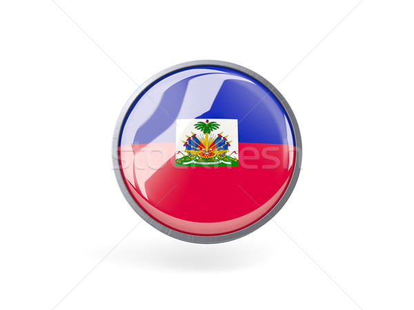 Round icon with flag of haiti Stock photo © MikhailMishchenko