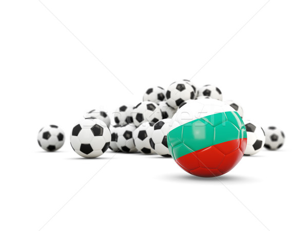 Football with flag of bulgaria isolated on white Stock photo © MikhailMishchenko