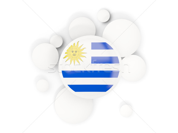 Zászló körök minta izolált fehér 3d illusztráció Stock fotó © MikhailMishchenko
