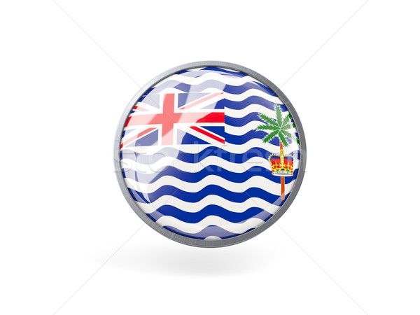 Round icon with flag of british indian ocean territory Stock photo © MikhailMishchenko