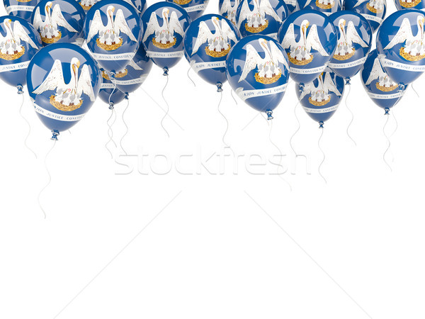 Ballons Rahmen Flagge Louisiana Vereinigte Staaten lokalen Stock foto © MikhailMishchenko