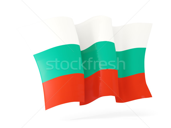 Banderą Bułgaria 3d ilustracji odizolowany biały Zdjęcia stock © MikhailMishchenko
