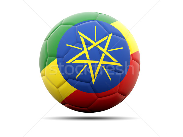 Сток-фото: футбола · флаг · Эфиопия · 3d · иллюстрации · Футбол · спорт