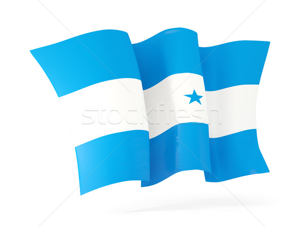 [[stock_photo]]: Pavillon · Honduras · 3d · illustration · isolé · blanche