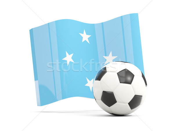 Fútbol bandera aislado blanco 3d Foto stock © MikhailMishchenko