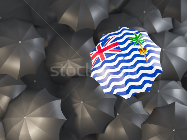 Umbrella with flag of british indian ocean territory Stock photo © MikhailMishchenko