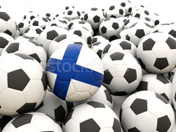 Stock foto: Fußball · Flagge · Finnland · Kugeln · Sommer