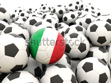 Stock photo: Football with flag of malawi