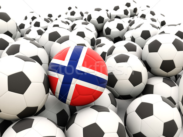 Football with flag of norway Stock photo © MikhailMishchenko