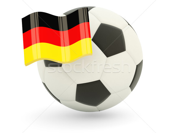 Stock photo: Football with flag of germany