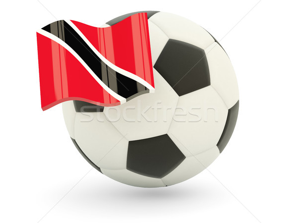 Football with flag of trinidad and tobago Stock photo © MikhailMishchenko