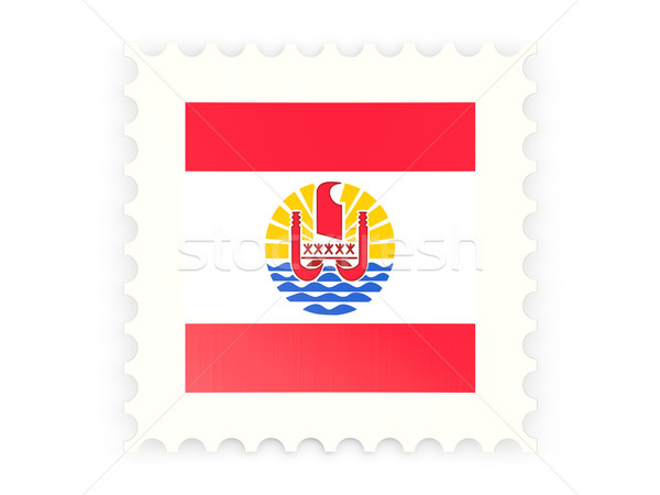 Postage stamp icon of french polynesia Stock photo © MikhailMishchenko