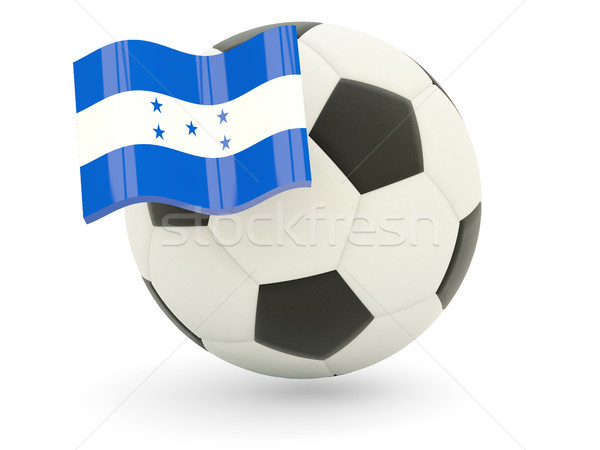 Futebol bandeira Honduras isolado branco esportes Foto stock © MikhailMishchenko