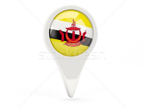 Stockfoto: Vlag · icon · Brunei · geïsoleerd · witte · kaart