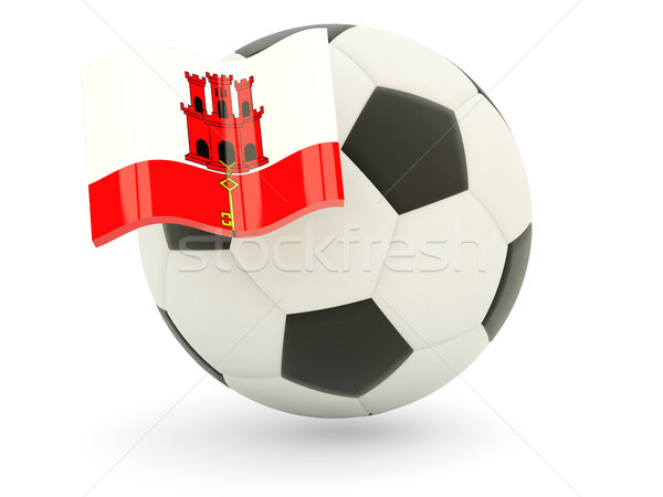 Football with flag of gibraltar Stock photo © MikhailMishchenko