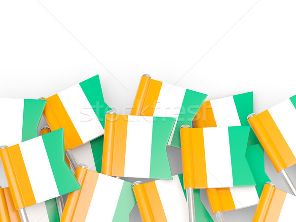 Flag pin of cote d Ivoire Stock photo © MikhailMishchenko