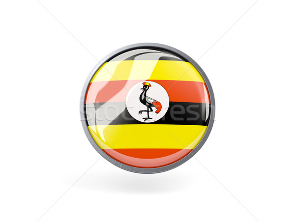 Round icon with flag of uganda Stock photo © MikhailMishchenko