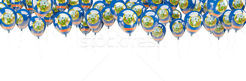 Balloons frame with flag of idaho. United states local flags Stock photo © MikhailMishchenko