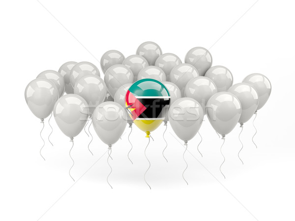 Air balloons with flag of mozambique Stock photo © MikhailMishchenko