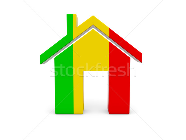 Home with flag of mali Stock photo © MikhailMishchenko