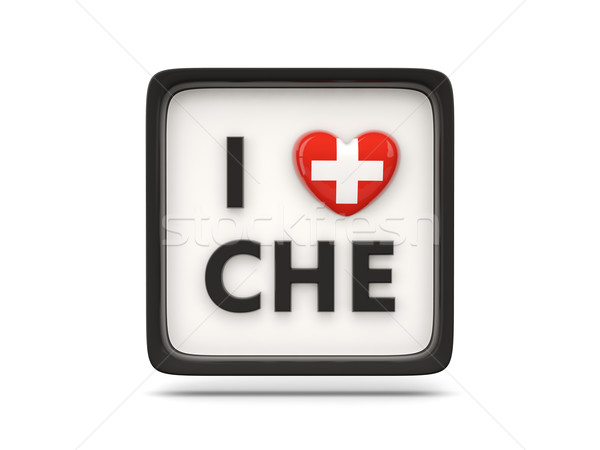Miłości Szwajcaria podpisania odizolowany biały serca Zdjęcia stock © MikhailMishchenko