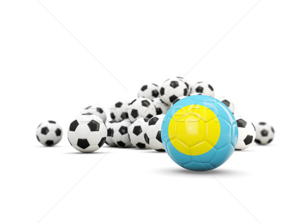 Futball zászló izolált fehér 3d illusztráció sport Stock fotó © MikhailMishchenko