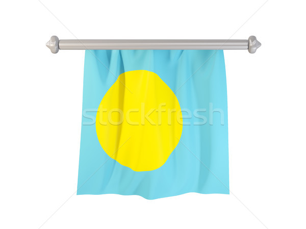 Flagge Palau isoliert weiß 3D-Darstellung Label Stock foto © MikhailMishchenko