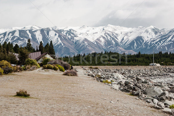 Alpino cenário lago caminhadas Nova Zelândia sul Foto stock © MikhailMishchenko