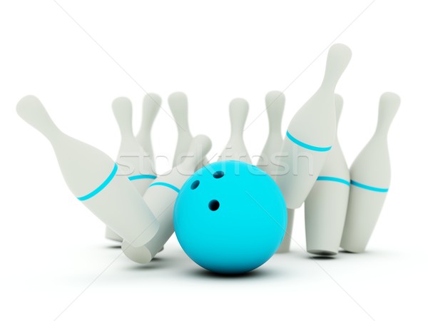 мяча синий серый группа успех целевой Сток-фото © MikhailMishchenko