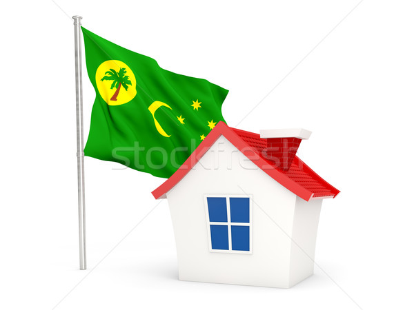 House with flag of cocos islands Stock photo © MikhailMishchenko