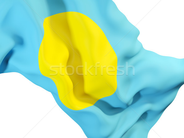 Banderą Palau 3d ilustracji podróży Zdjęcia stock © MikhailMishchenko