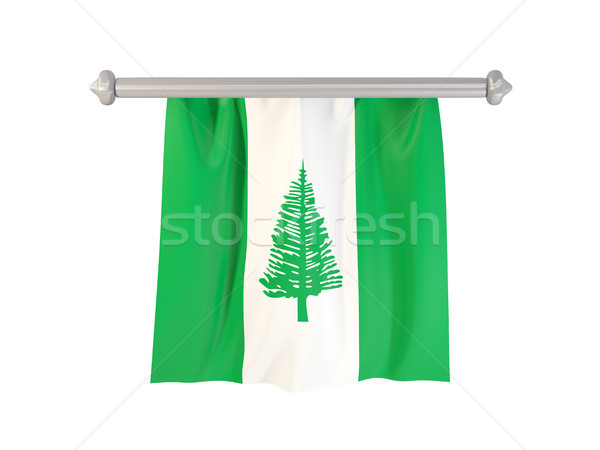 Stock photo: Pennant with flag of norfolk island